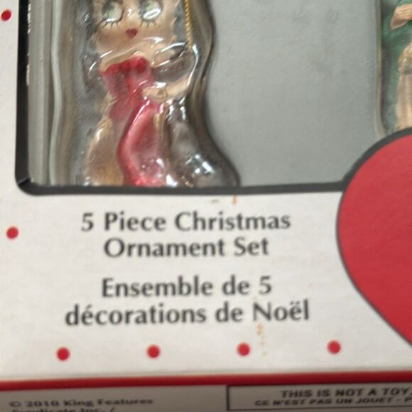 BETTY BOOP 5 Piece ornament set - Picture 8 of 10